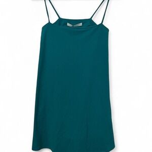 Susana Monaco String Flare Dress Women Small Teal NEW Mini Spaghetti Strap Vista